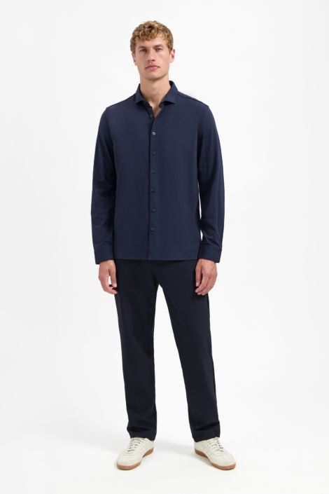 NO-EXCESS shirt jersey melange stretch